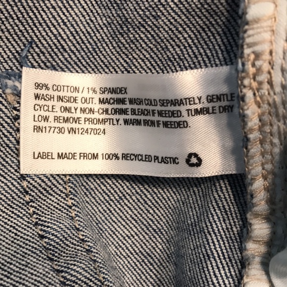 Wild Fable High Rise Straight Button Up Raw Hem Jeans - Picture 10 of 14